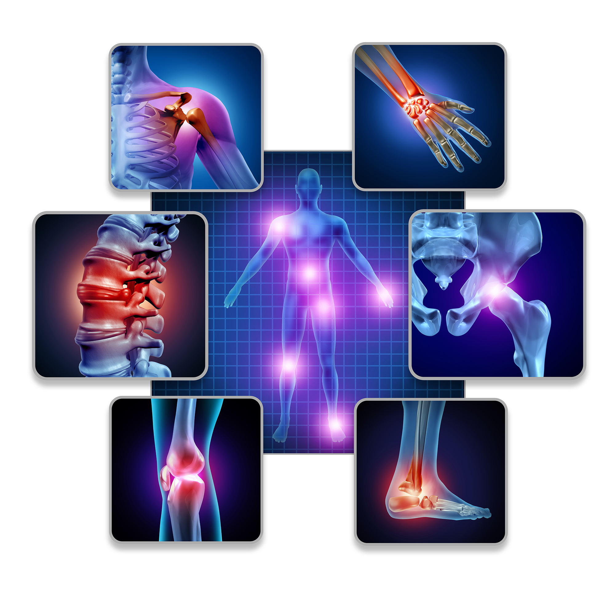 Common body pain points addressed by holistic care
